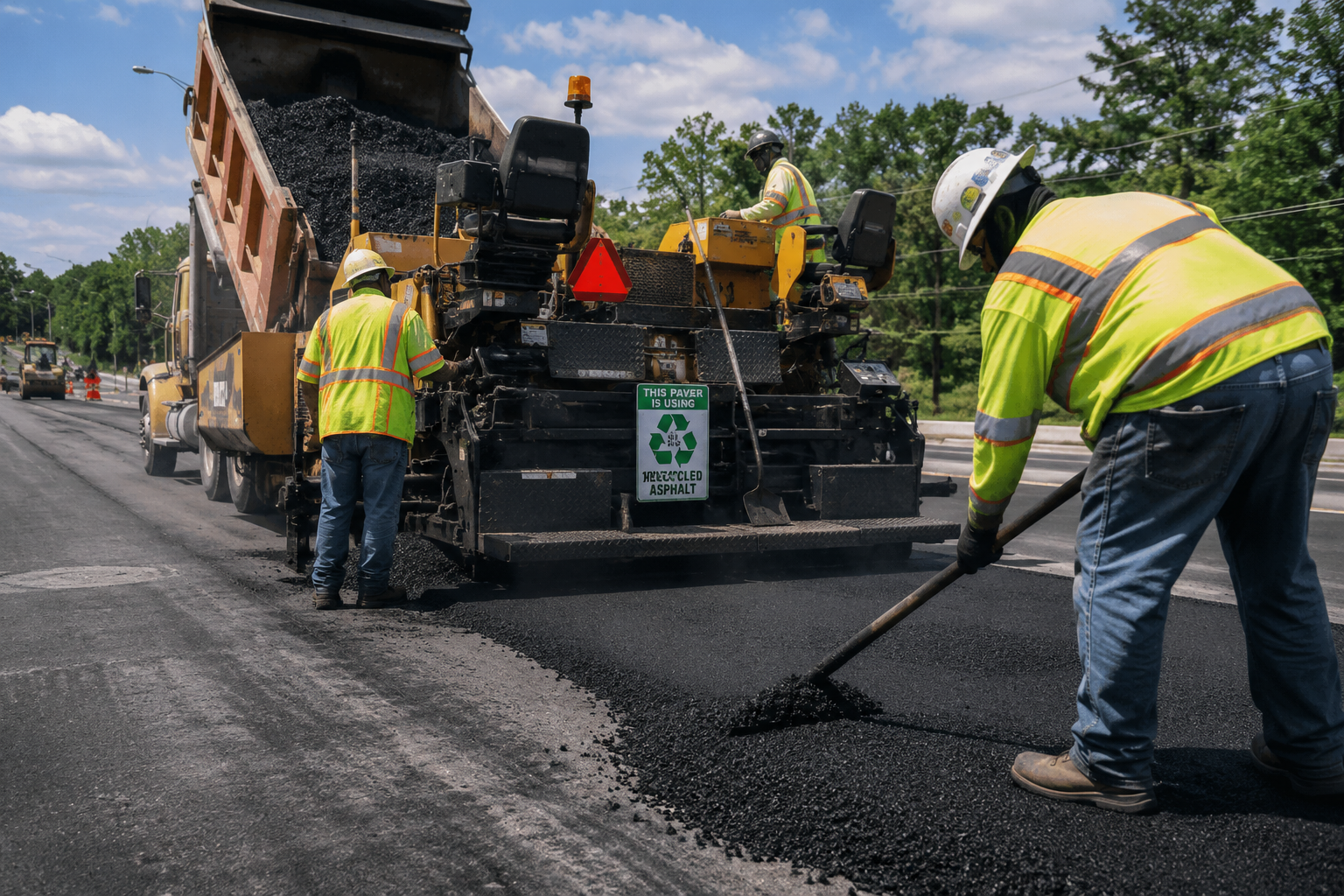 Asphalt paving project by Bama Georgia Paving in Talladega, AL