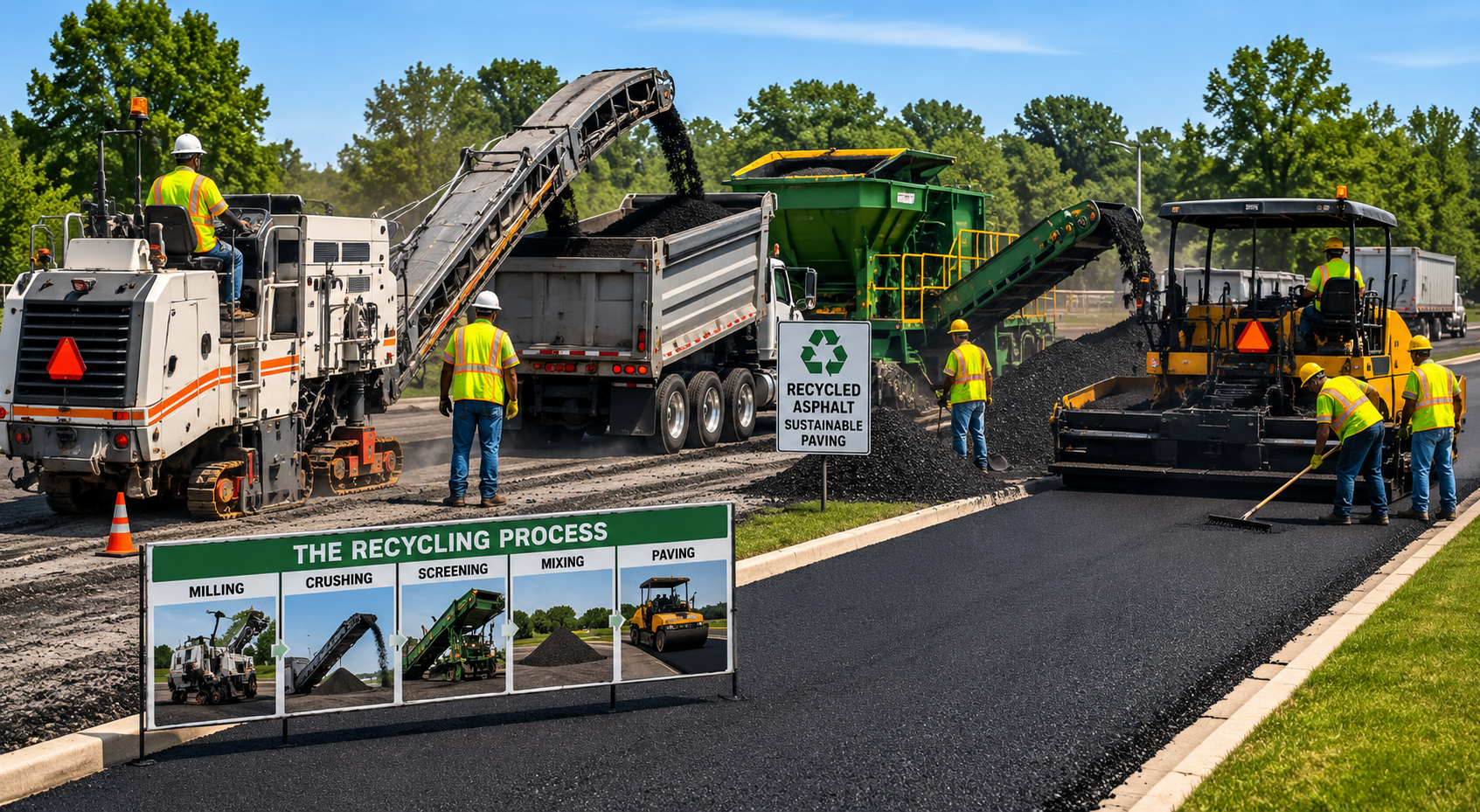 Asphalt paving project by Bama Georgia Paving in Talladega, AL