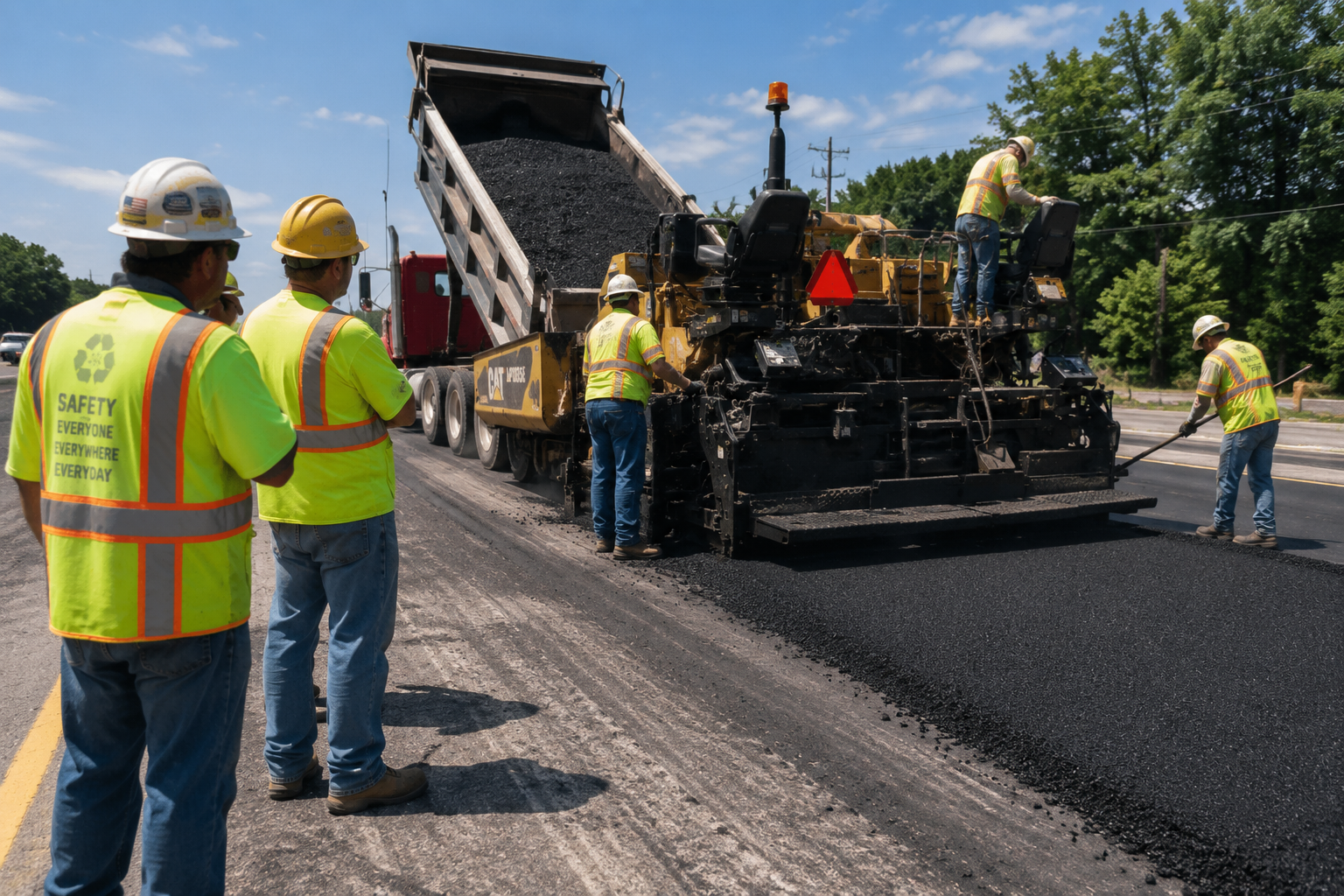 Asphalt paving project by Bama Georgia Paving in Talladega, AL