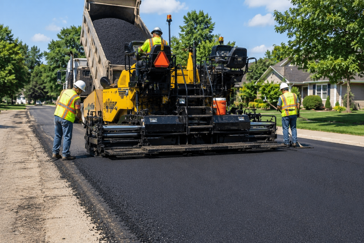 Asphalt paving project by Bama Georgia Paving in Talladega, AL